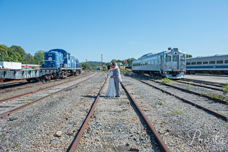 Presta Imagery Danbury Railway Museum Wedding Photographer