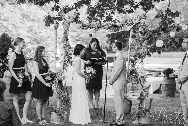 Presta Imagery Weston Connecticut Backyard Wedding Photographer