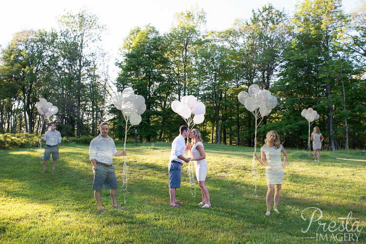 Presta Imagery Ulster County Engagement Session With Balloons Photographer