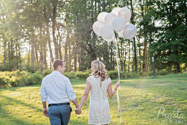Presta Imagery Ulster County Engagement Session With Balloons Photographer